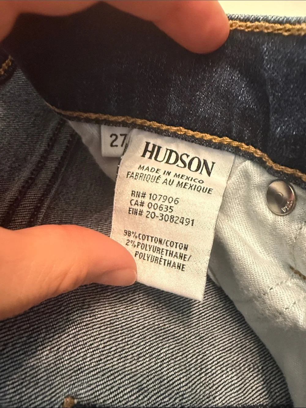 Hudson Jeans Women's Dark Blue Skinny Jeans